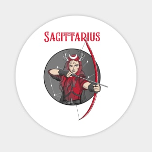 Sagittarius Zodiac Design Female Magnet